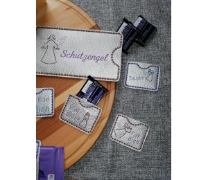 Stickserie - Kleiner Schutzengel mit Anhängern ITH